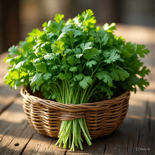 Coriander leaves one bunch